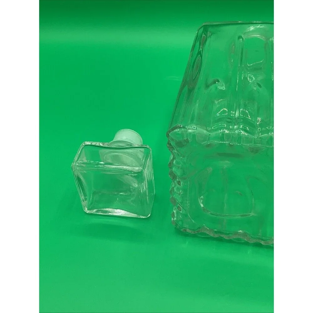 Glass Decanter Bottle Stopper Medium Made in Italy Bar Ware Decorative Container